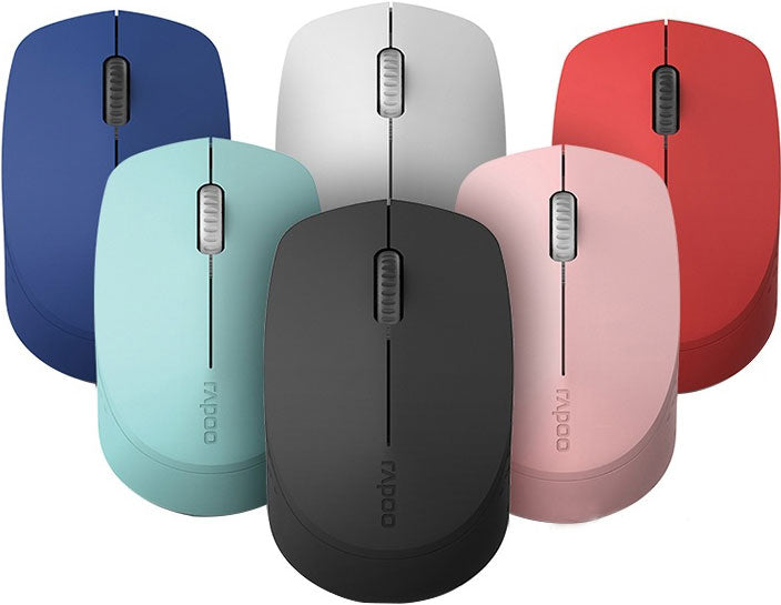 RAPOO M100 2.4GHz & Bluetooth 3 / 4 Quiet Click Wireless Mouse Red - 1300dpi Connects up to 3 Devices, Up to 9 months Battery Life RAPOO M100 2.4GHz & Bluetooth 3 / 4 Quiet Click Wireless Mouse Red - 1300dpi Connects up to 3 Devices, Up to 9 months Battery Life